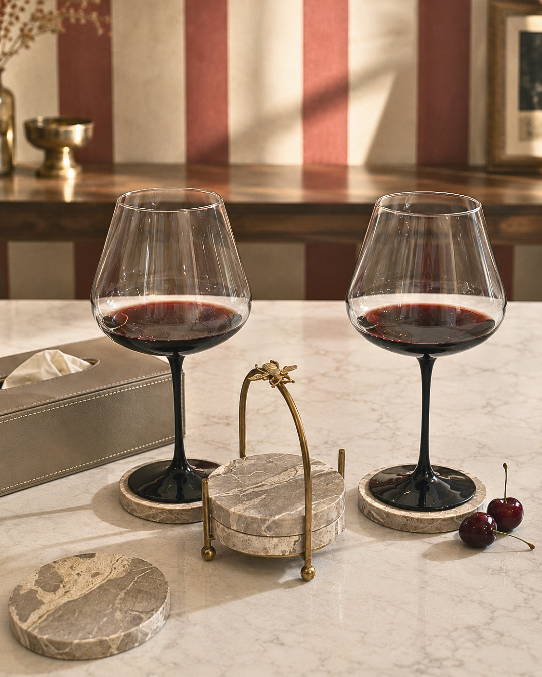 Foyager Coaster - Set of 4 - with Stand