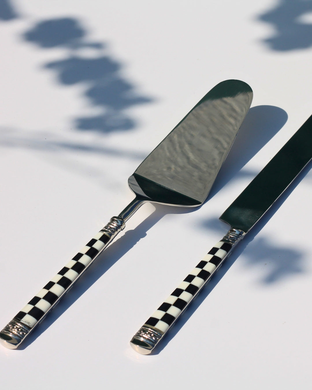 Chess Cake Knife & Server (set of 2)