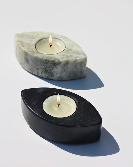 Marble Eyes T-light holder (set of 2)