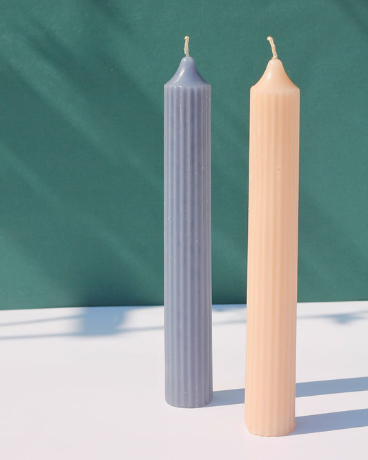 Ribbed Stick Candle
