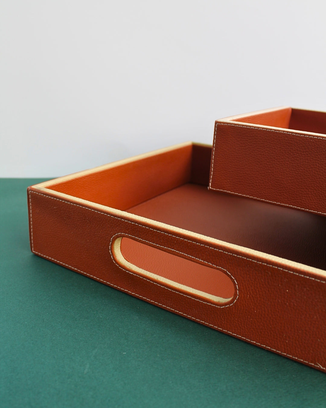 Alma Leatherette Serving Tray