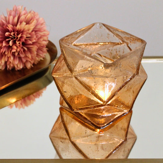 Hex Vase/Votive (set of 2)