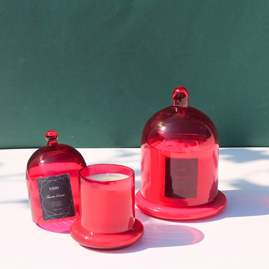 Red Bell Jar Candle