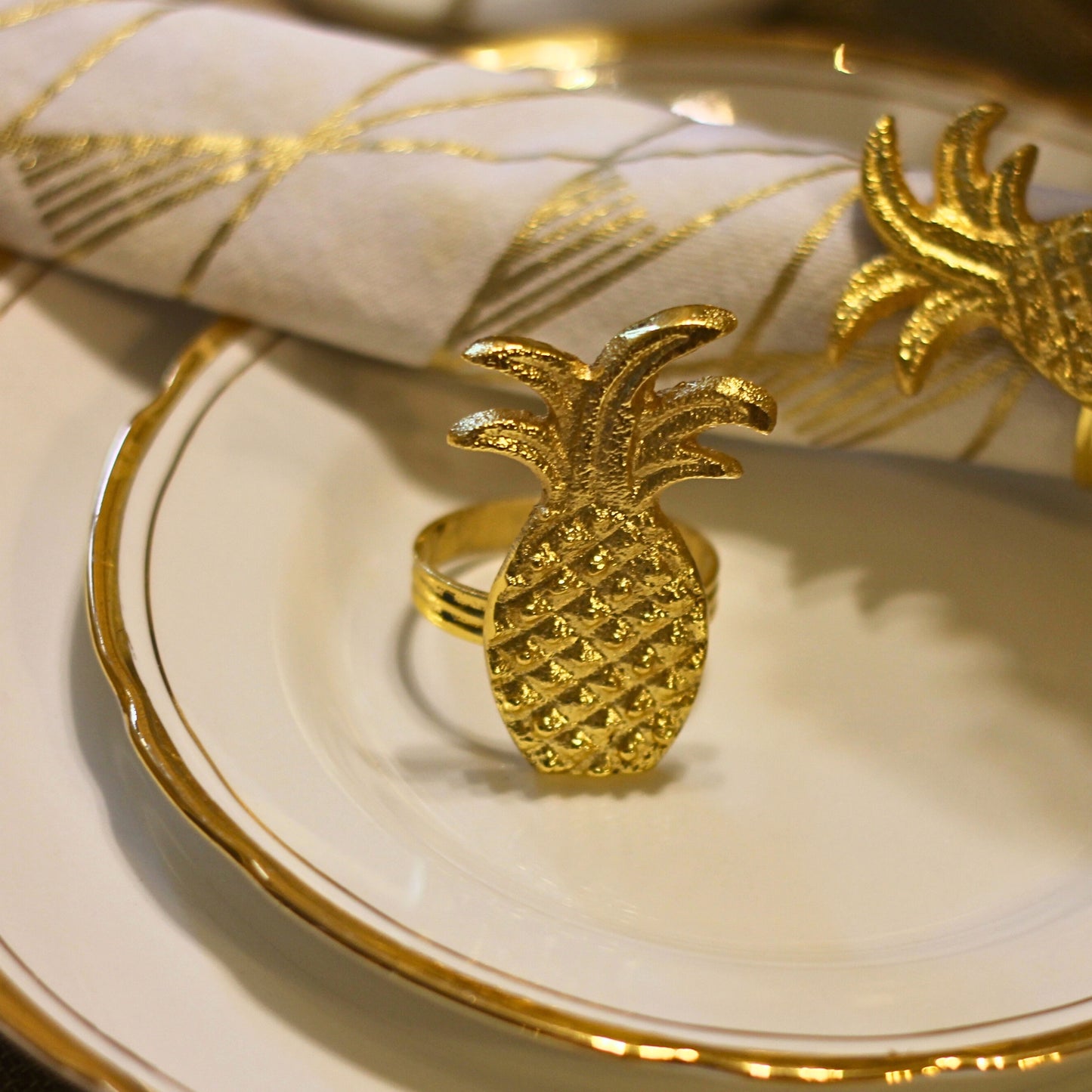 Pineapple Napkin Rings (set of 4)