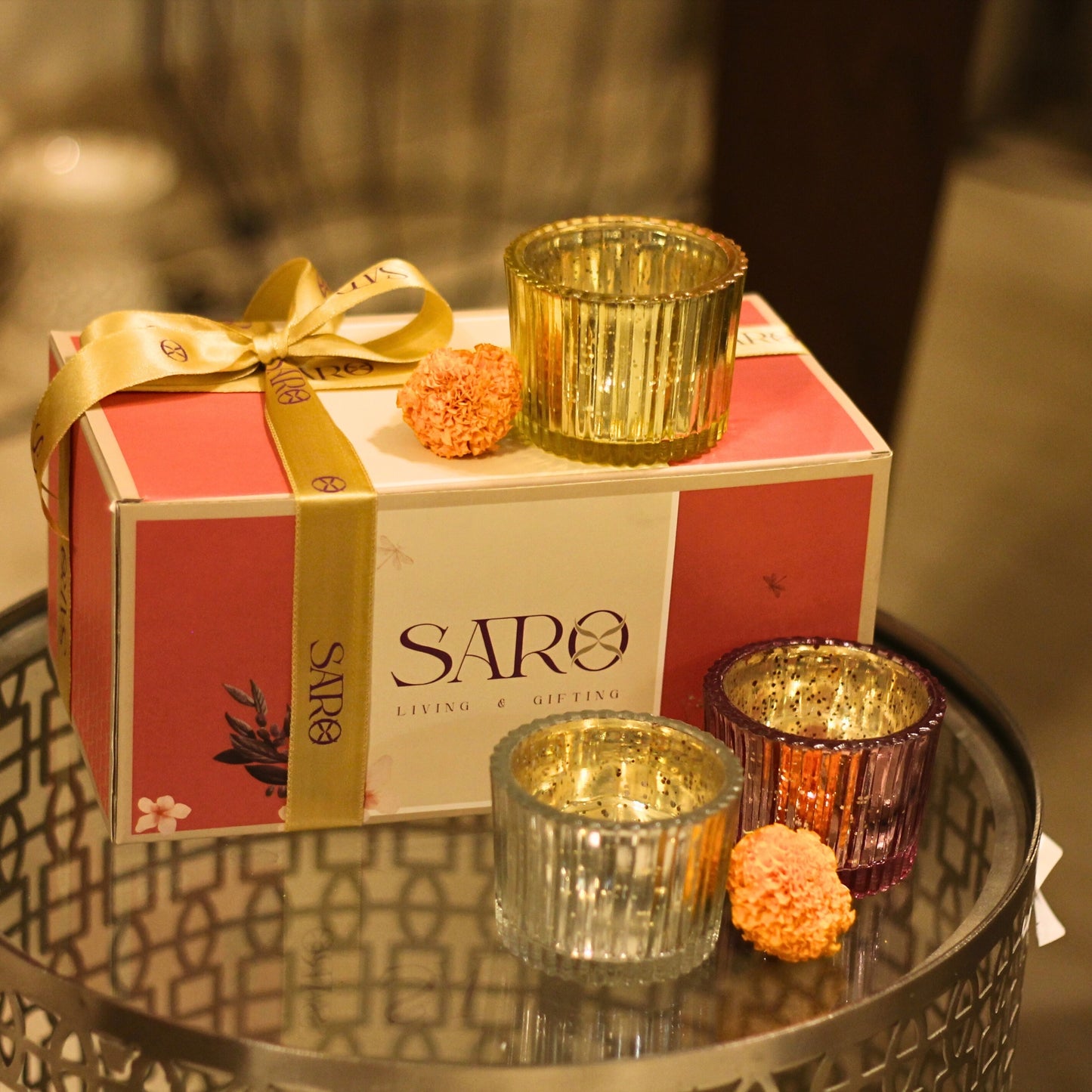 Glitter Votives (set of 3)