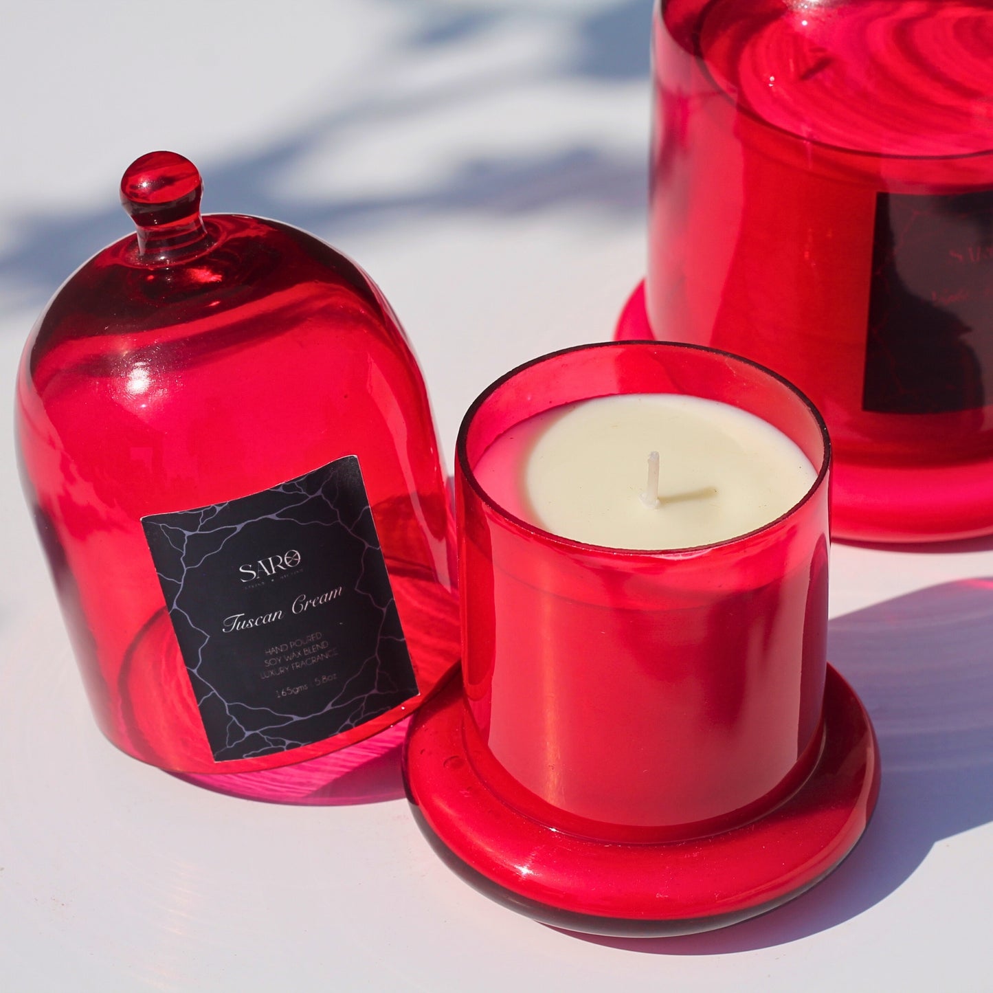 Red Bell Jar Candle