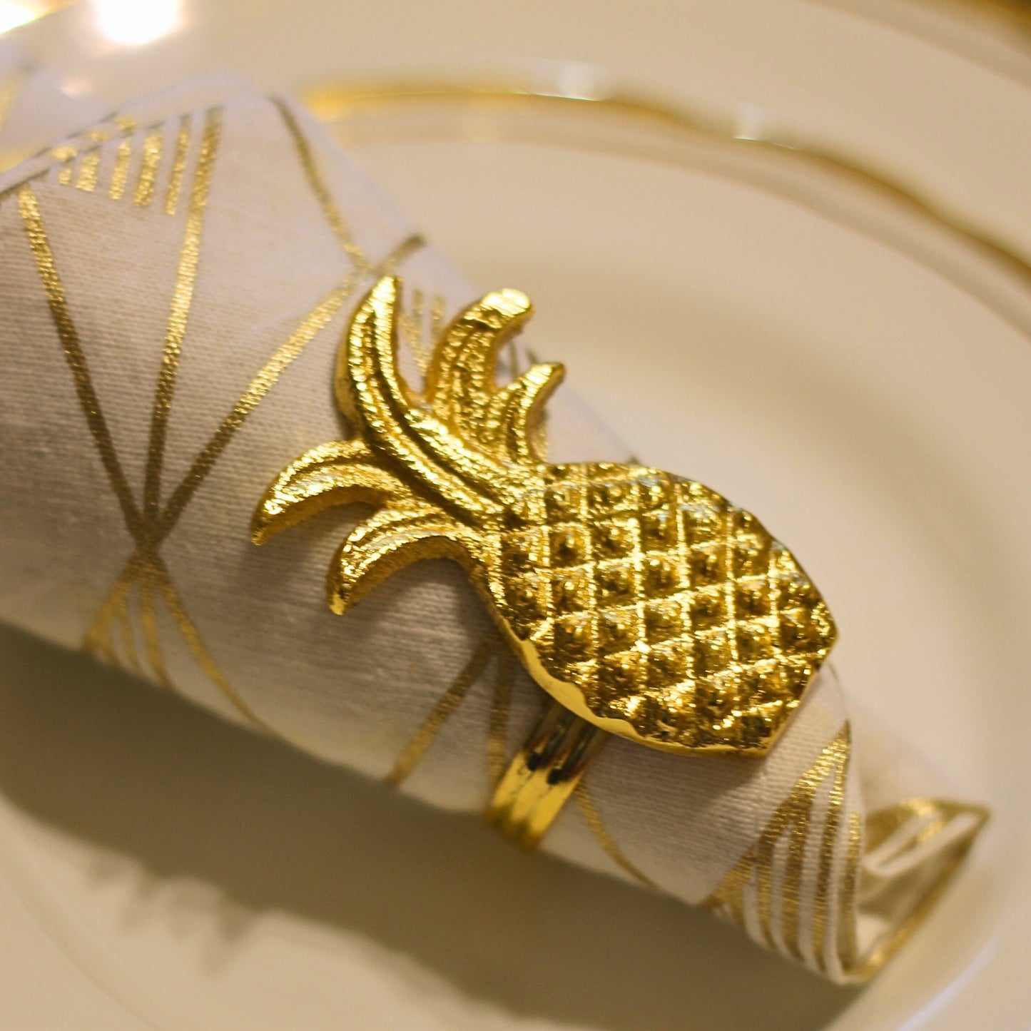 Pineapple Napkin Rings (set of 4)