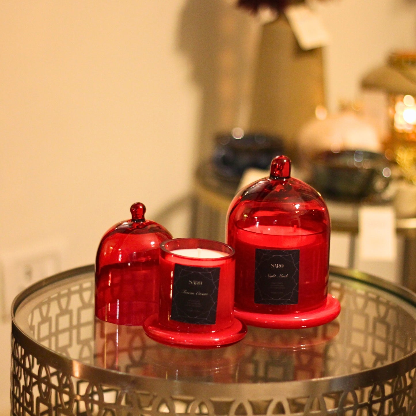Red Bell Jar Candle