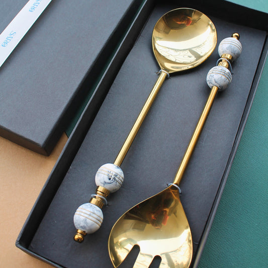 Marble Salad Server (set of 2)