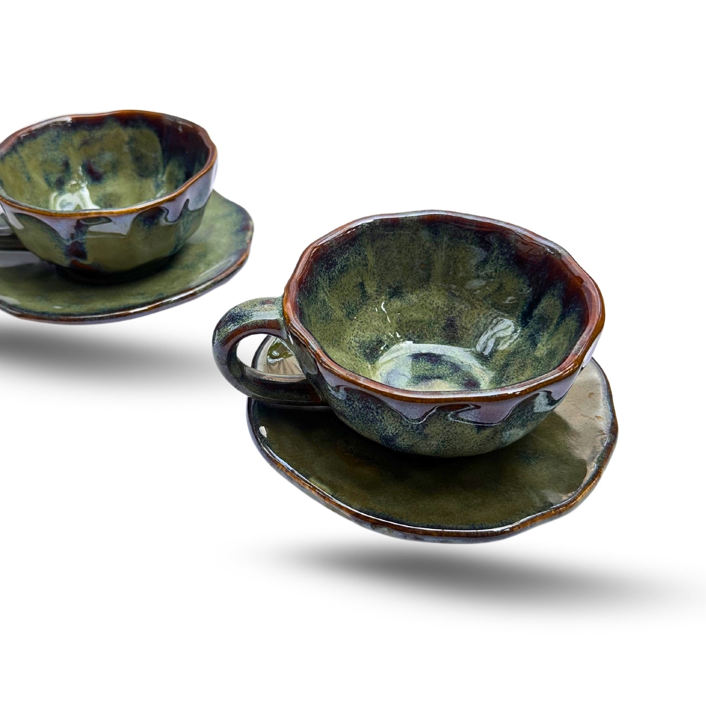Glaze Cup and Saucer