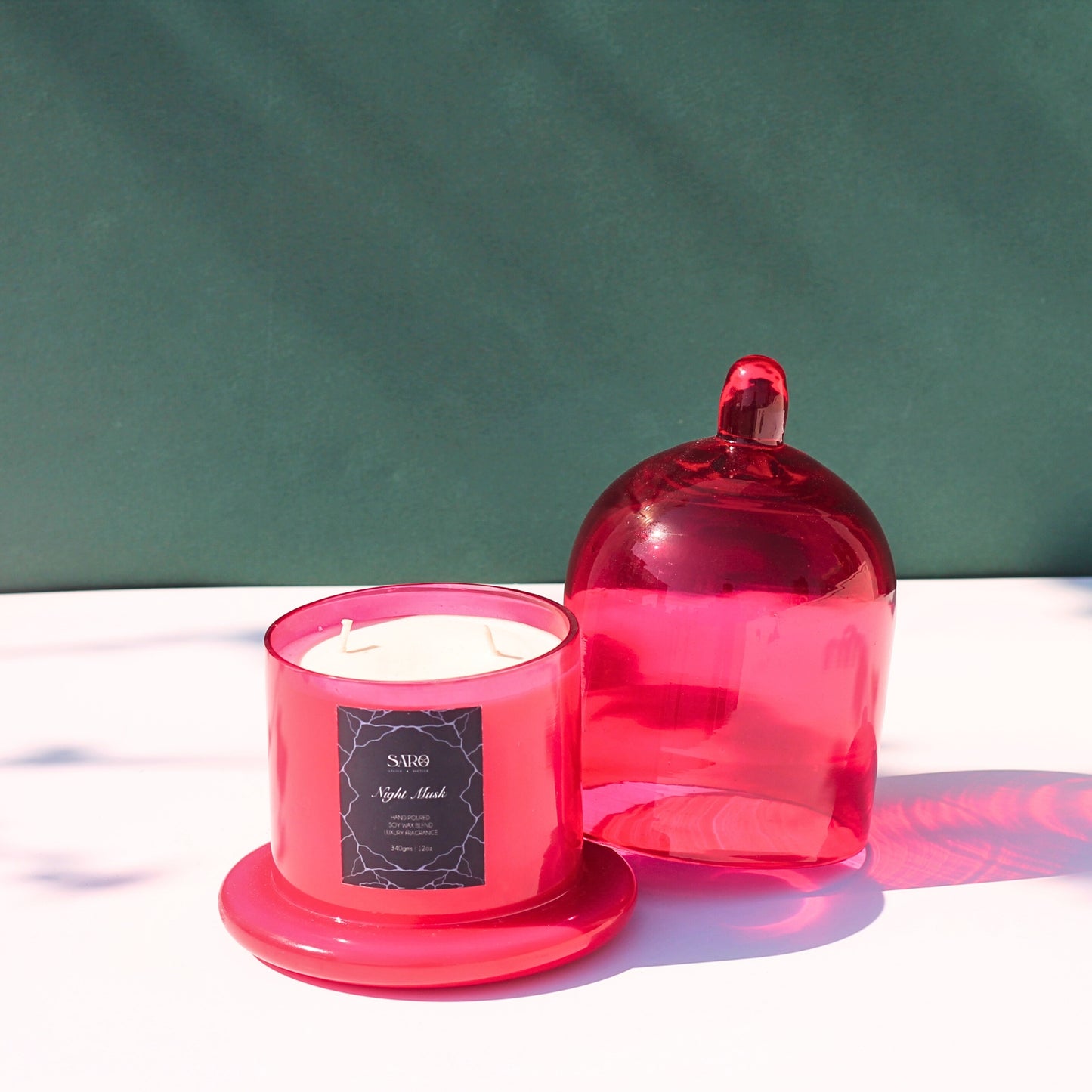 Red Bell Jar Candle
