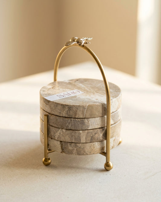 Foyager Coaster - Set of 4 - with Stand