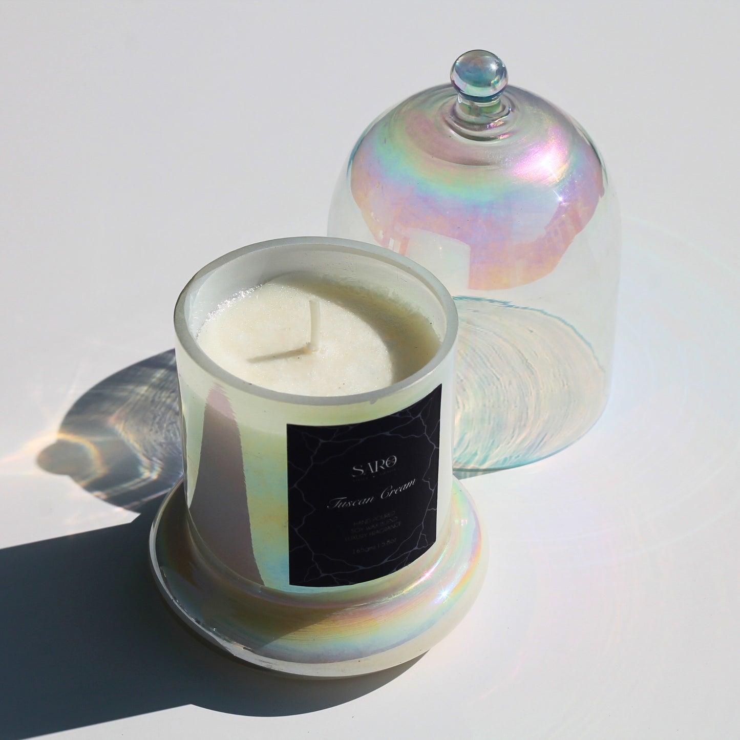 Rainbow Bell Jar Candle