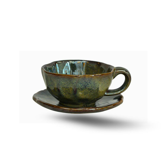 Glaze Cup and Saucer