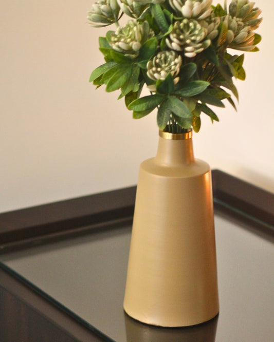 Flute Metal Vase
