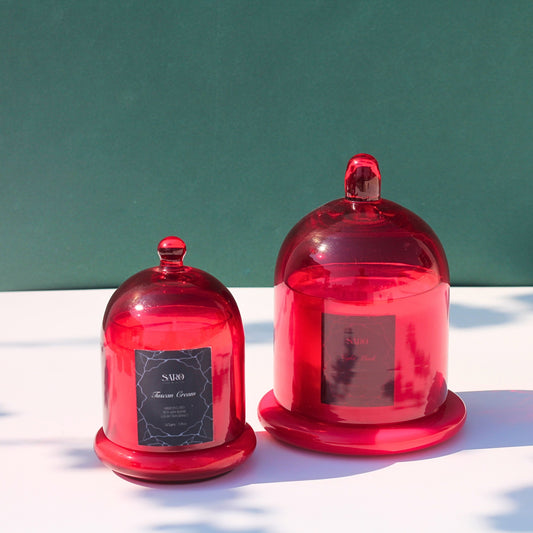 Red Bell Jar Candle