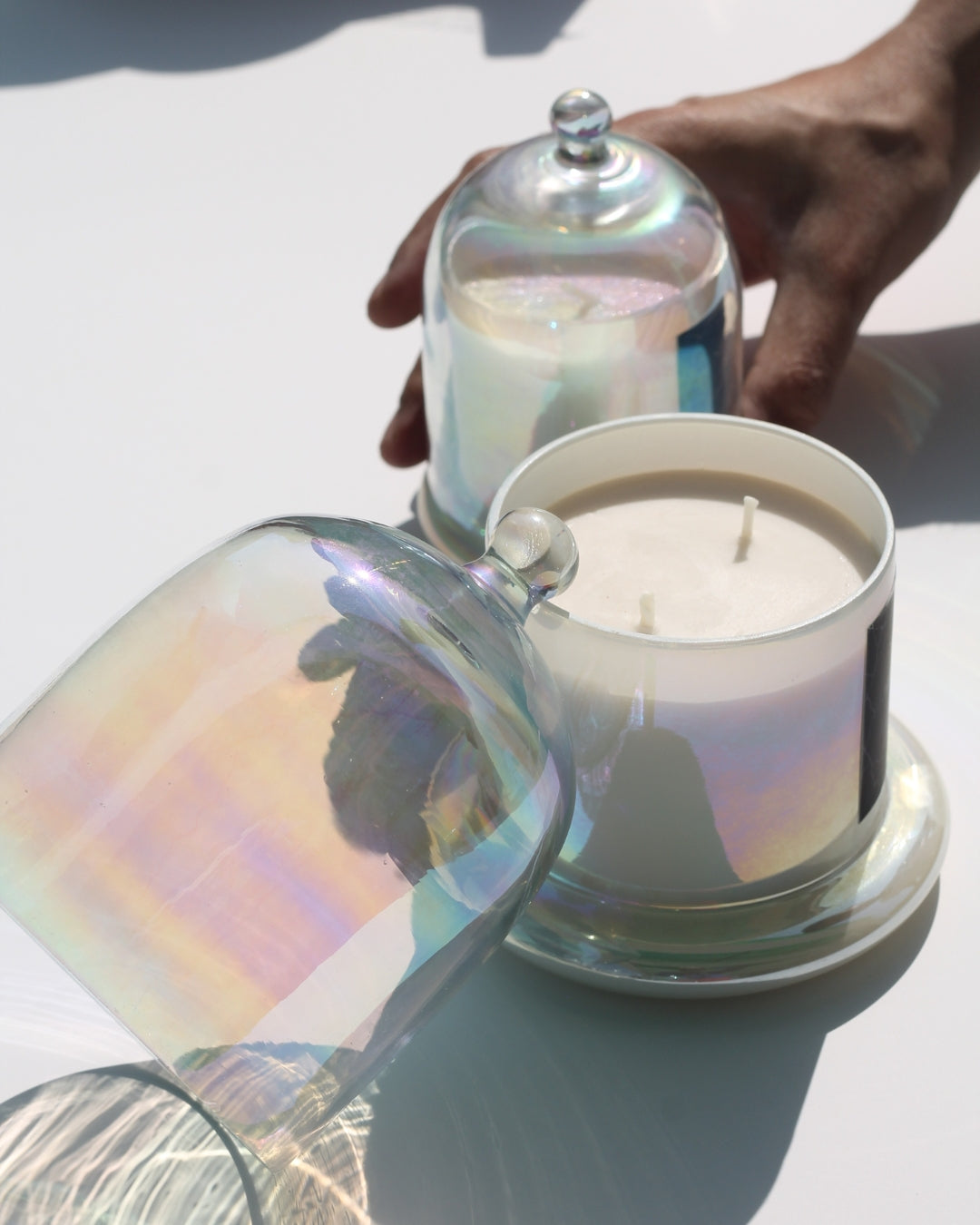 Rainbow Bell Jar Candle