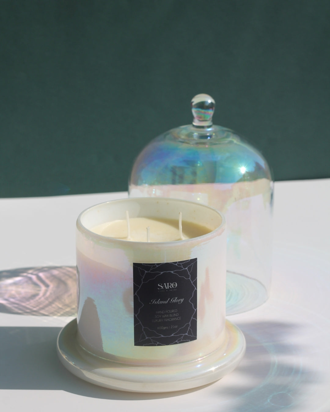 Rainbow Bell Jar Candle