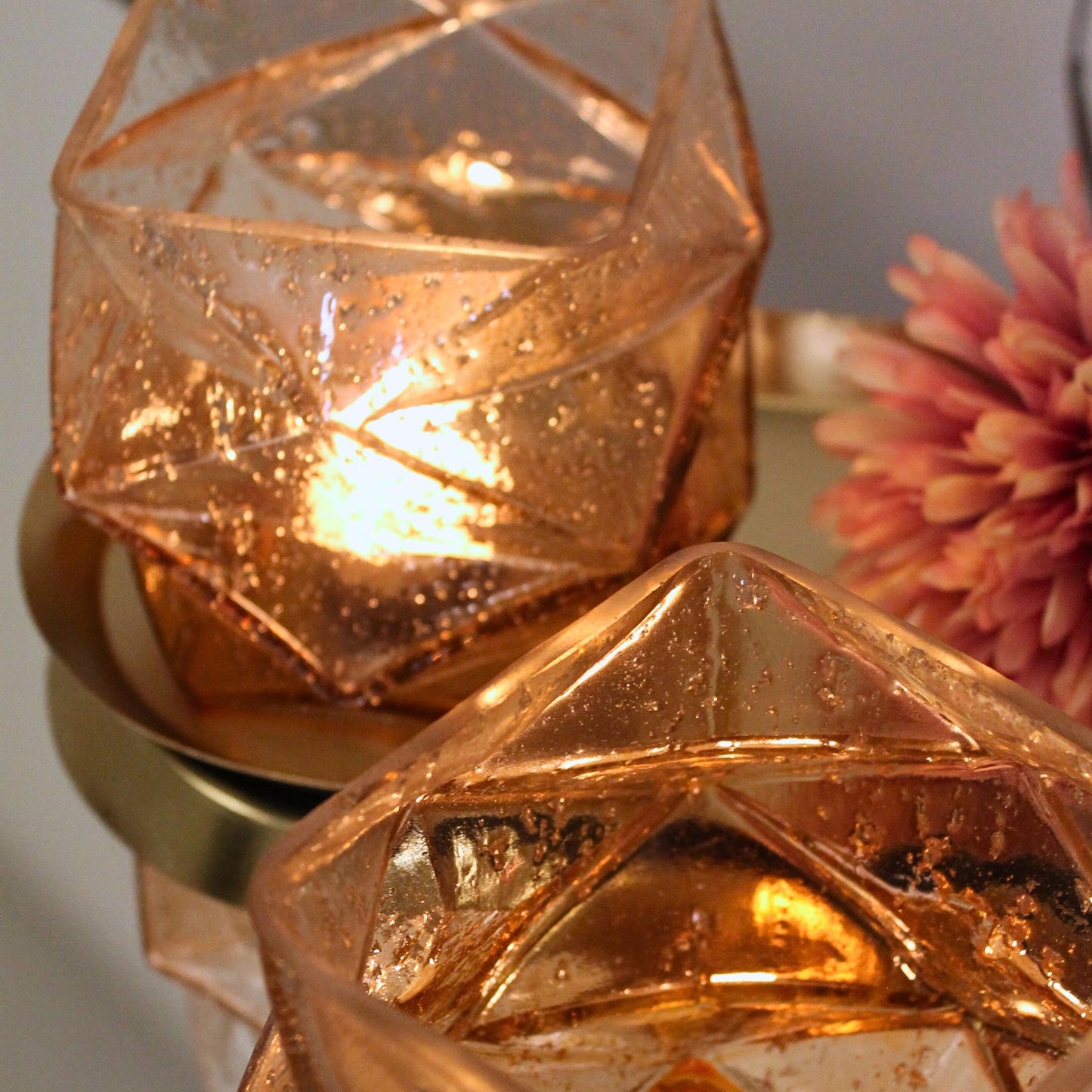 Hex Vase/Votive (set of 2)