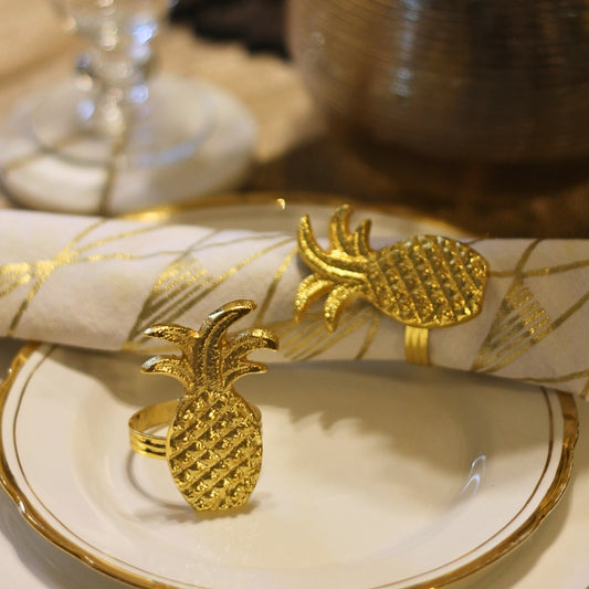 Pineapple Napkin Rings (set of 4)