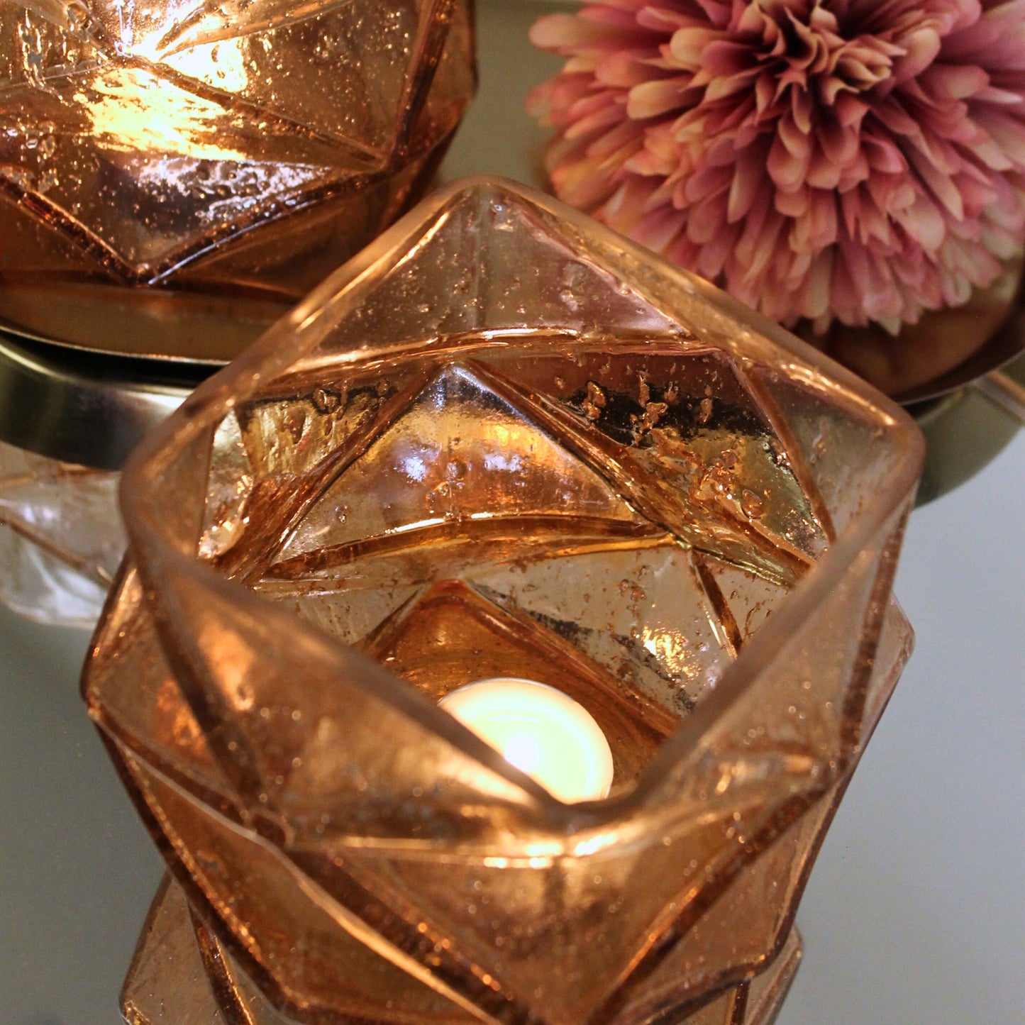 Hex Vase/Votive (set of 2)