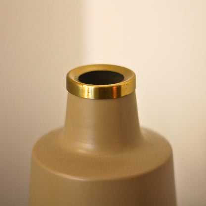 Flute Metal Vase