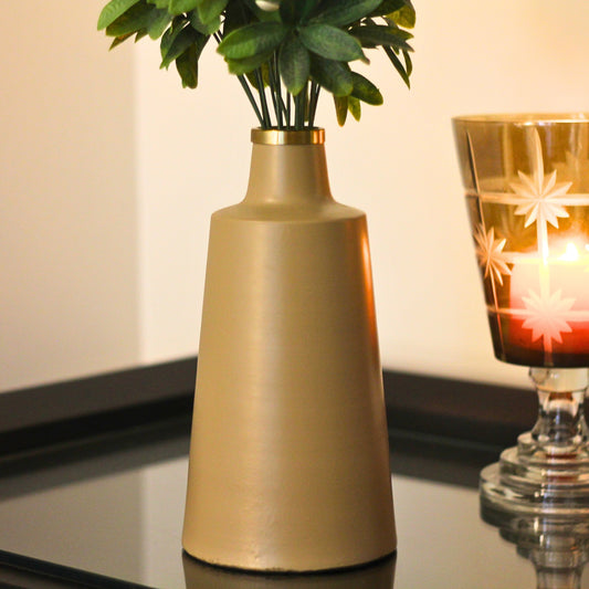 Flute Metal Vase
