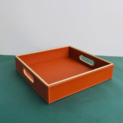 Alma Leatherette Serving Tray