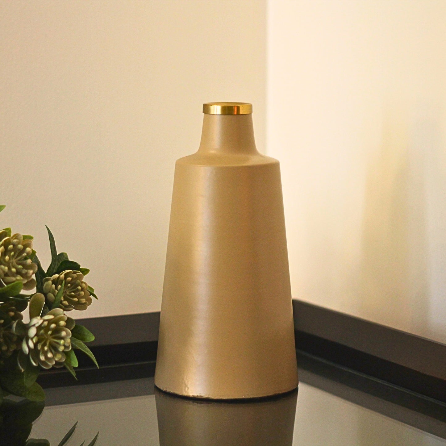 Flute Metal Vase