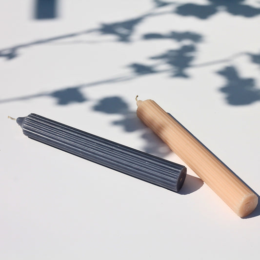 Ribbed Stick Candle